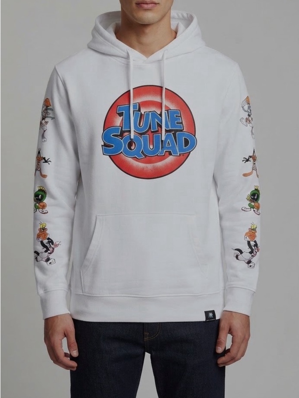 Space Jam x Aeropostale Looney Tune Squad White Hoodie, men’s large